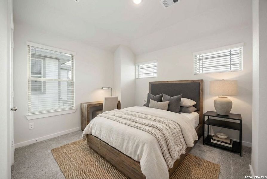 Furnished interior view inside a new home in Timber Creek, San Antonio (Image 5). Furnished interior view inside a new home in Timber Creek, San Antonio (Image 5).