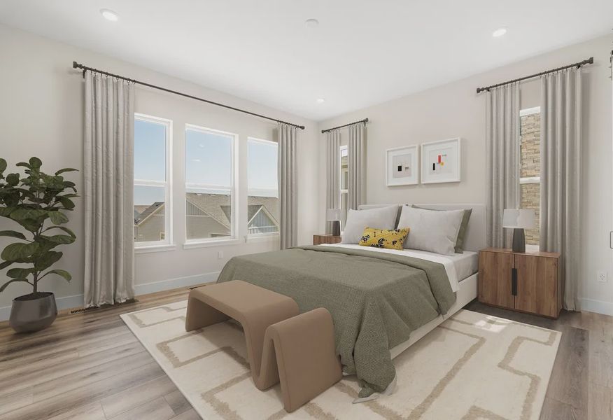 Homesite 8 Primary Bedroom - Virtually Staged - 6 of 12