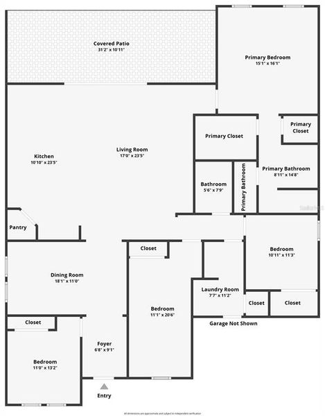 2D floor plan layout of this home in , Palm Coast, FL (Image 5).