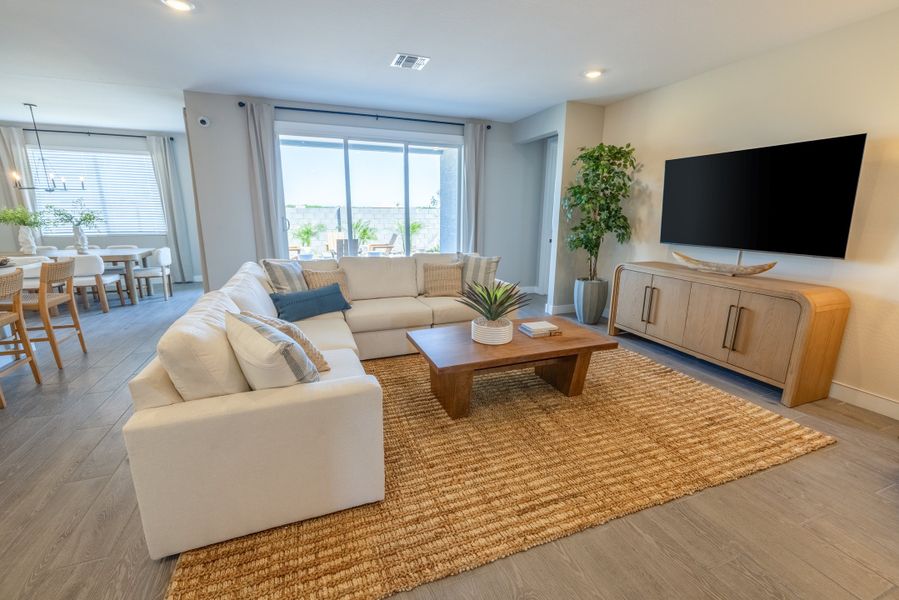 Furnished interior view inside a new home in White Tank Foothills Signature Series, Waddell (Image 12). Furnished interior view inside a new home in White Tank Foothills Signature Series, Waddell (Image 12).
