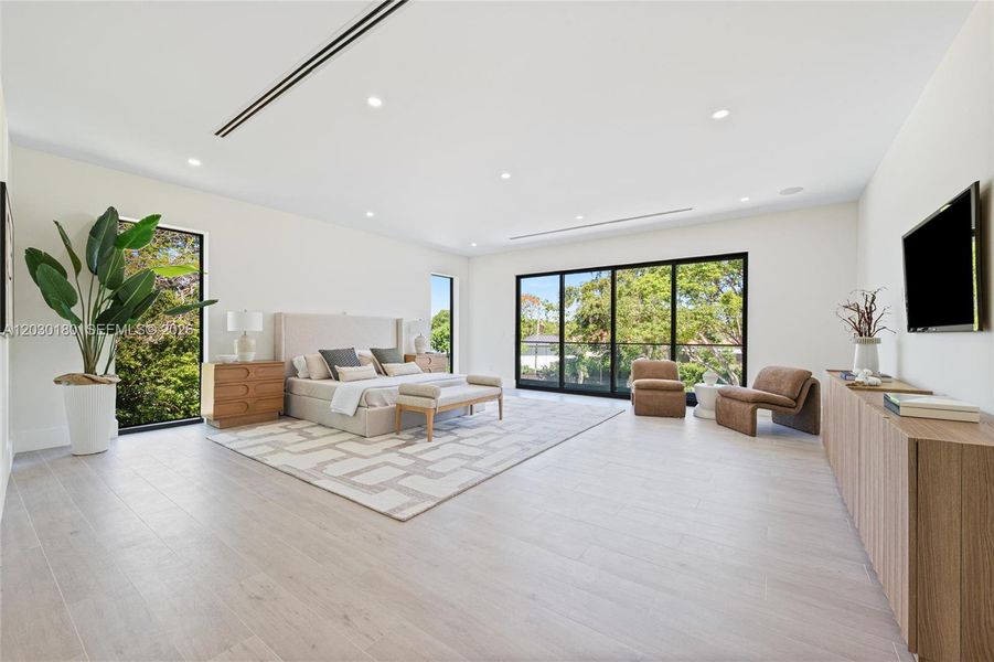 Furnished interior view inside a new home in , Miami (Image 9).