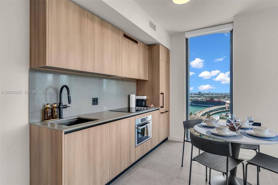 Furnished interior view inside a new home in , Miami (Image 11).