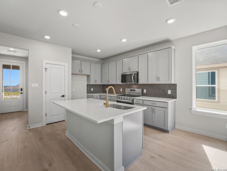 Furnished interior view inside a new home in Hunter's Ranch, San Antonio (Image 16).