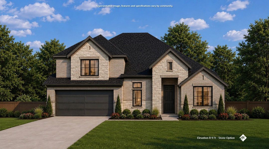 Front exterior of a new home in Bull Hide Estates, Hewitt, TX, highlighting curb appeal (Image 1). Front exterior of a new home in Bull Hide Estates, Hewitt, TX, highlighting curb appeal (Image 1).