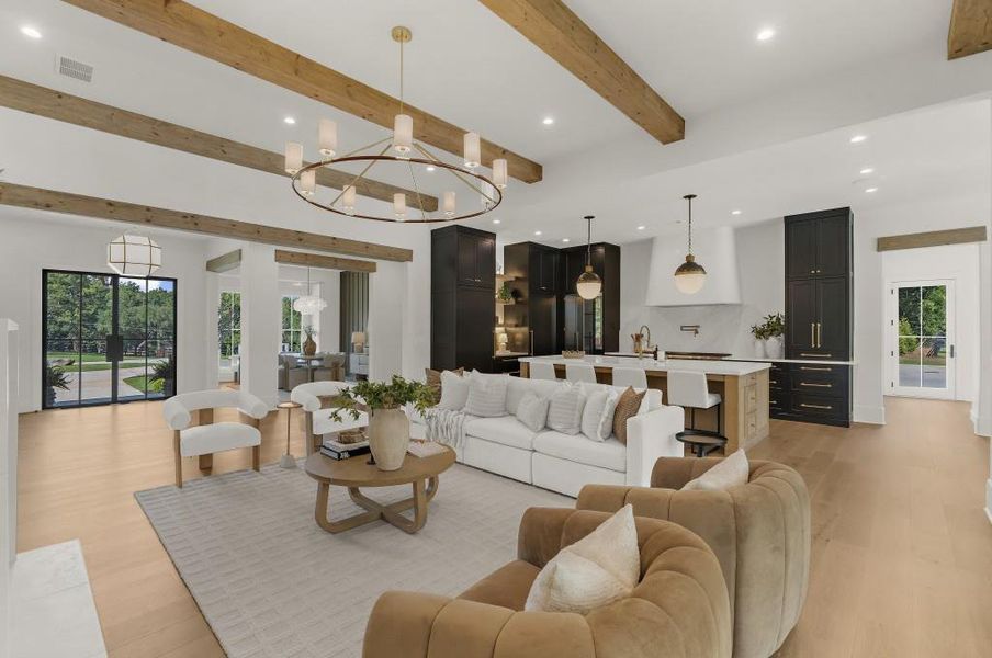Furnished interior view inside a new home in , Alpharetta (Image 30).