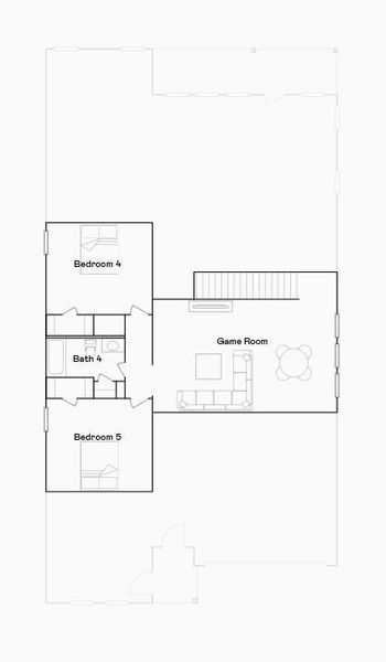 2D floor plan layout of this home in Scotts Bend, Baytown, TX (Image 4).