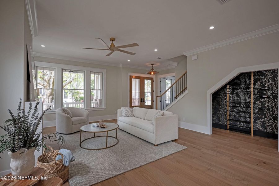 Furnished interior view inside a new home in , Jacksonville (Image 101).