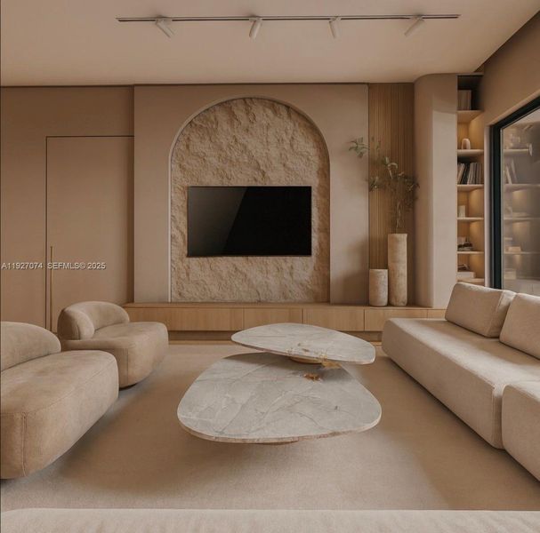 Furnished interior view inside a new home in , Lighthouse Point (Image 2).