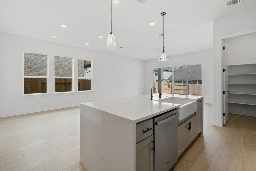 Furnished interior view inside a new home in Lariat, Liberty Hill (Image 8).