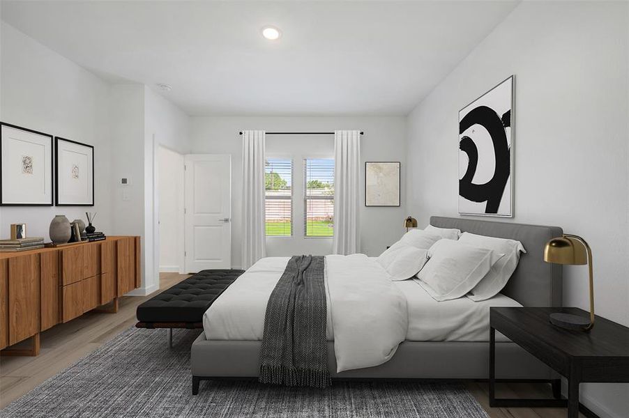 Furnished interior view inside a new home in Aspire at Reunion, Newark (Image 26).