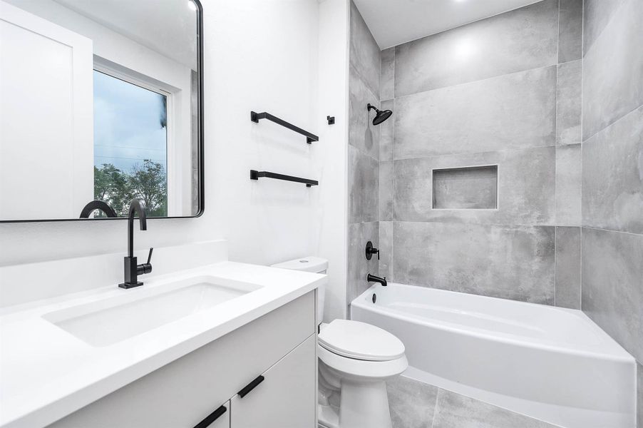 Furnished interior view inside a new home in , Houston (Image 10).