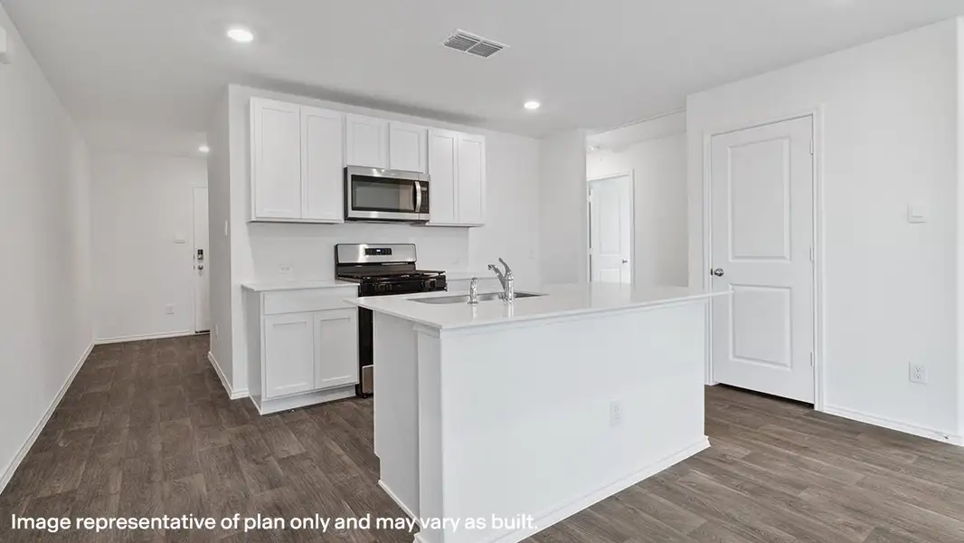 Furnished interior view inside a new home in Avenida, Converse (Image 3).