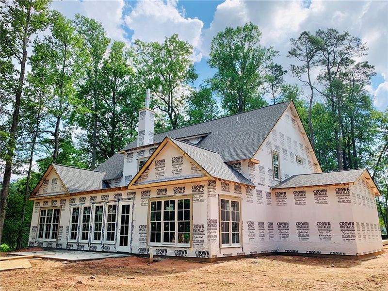 In-progress construction of a new home in , Powder Springs, GA (Image 4). In-progress construction of a new home in , Powder Springs, GA (Image 4).
