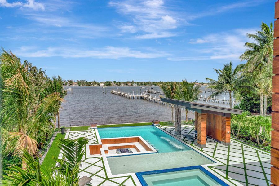 Exterior details and patio area of a home in , Lantana (Image 55).
