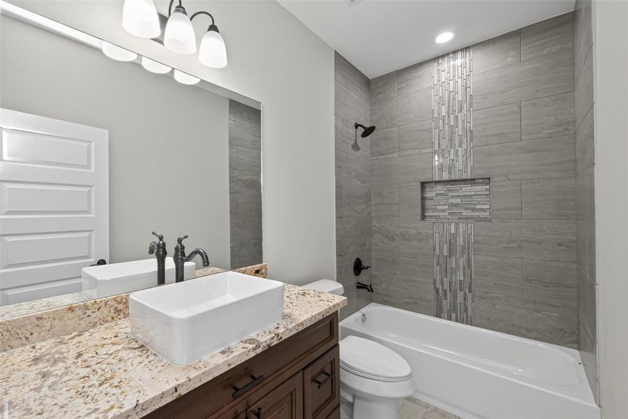 Furnished interior view inside a new home in , Cleveland (Image 14).