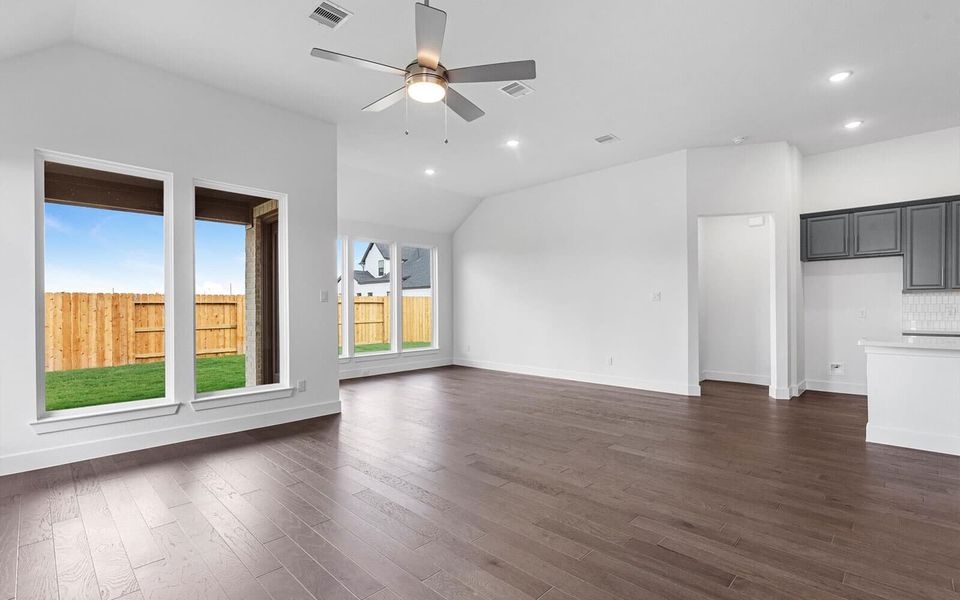 Representative unfurnished interior of a home built from the Plymouth by Brookfield Residential in 50' Traditional Homes at Elyson, Katy (Image 13). Representative unfurnished interior of a home built from the Plymouth by Brookfield Residential in 50' Traditional Homes at Elyson, Katy (Image 13).
