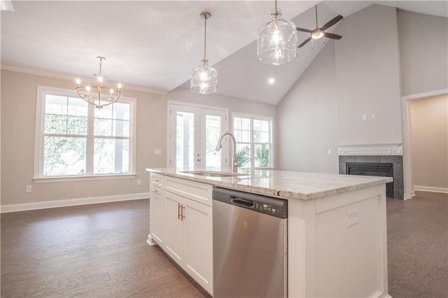 Furnished interior view inside a new home in The Birches on Maple, Carrollton (Image 5).