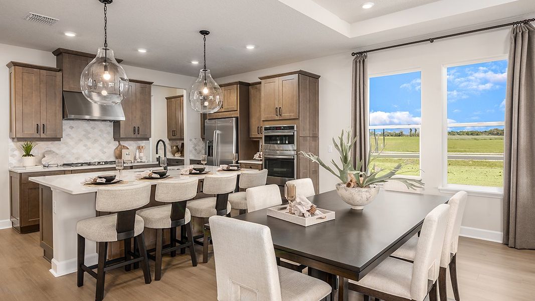 Representative furnished interior of a home built from the Longboat by Taylor Morrison in Center Lake Ranch Community Group Page, St. Cloud (Image 7).
