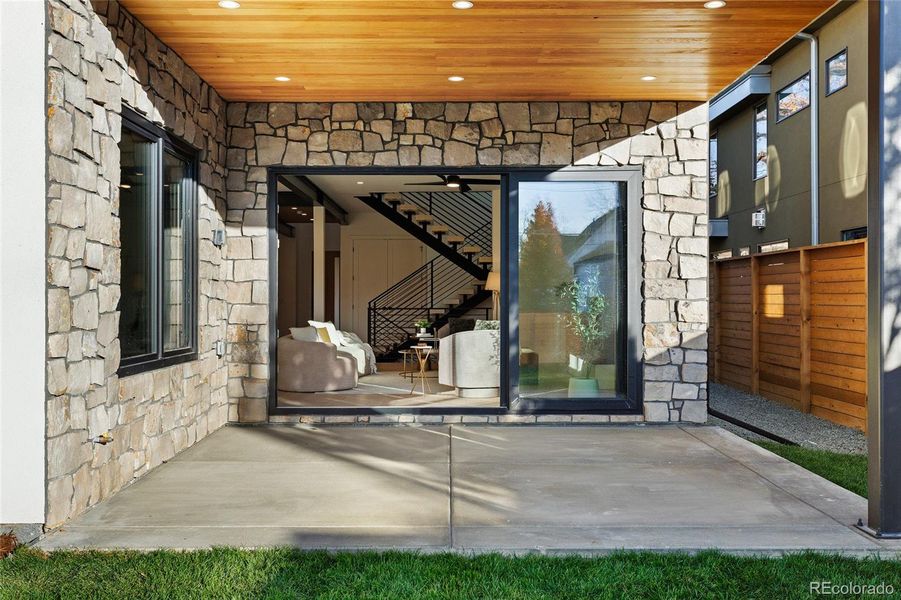 Exterior details and patio area of a home in , Denver (Image 4).