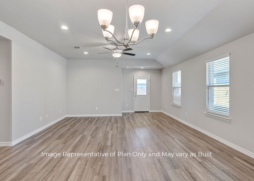 Representative unfurnished interior of a home built from the Seabrook by D.R. Horton in London Towne, Corpus Christi (Image 13). Representative unfurnished interior of a home built from the Seabrook by D.R. Horton in London Towne, Corpus Christi (Image 13).