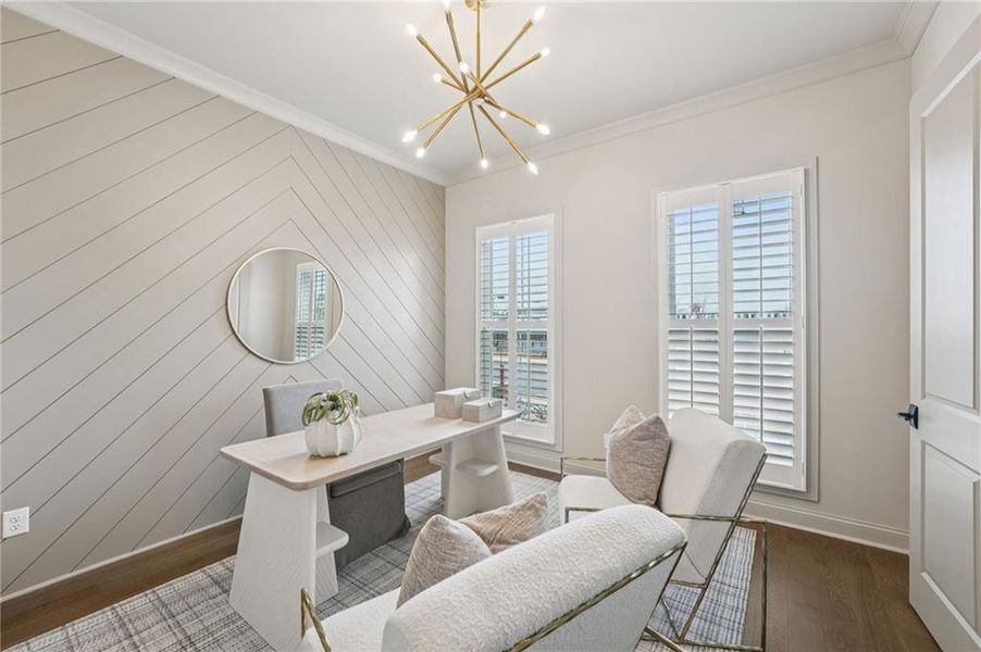 Furnished interior view inside a new home in Promenade at Sawnee Village, Cumming (Image 25).