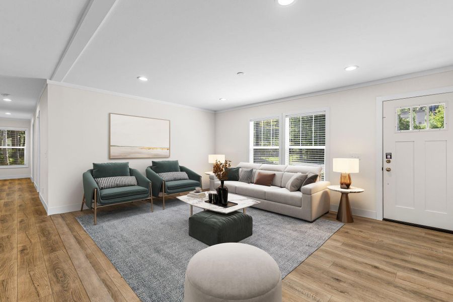 Furnished interior view inside a new home in , Ravenel (Image 4).