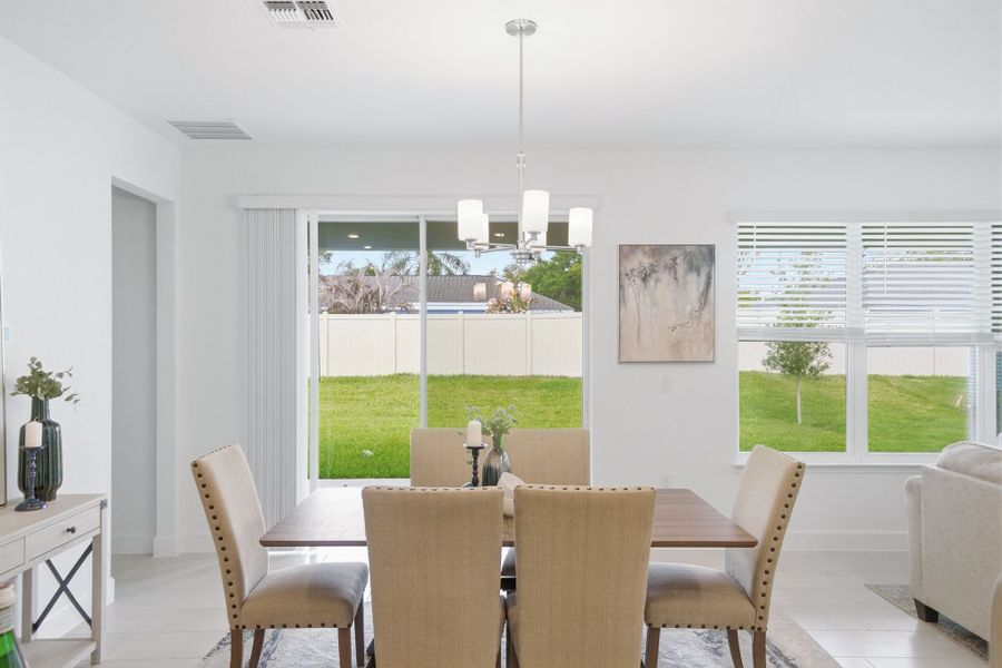 Furnished interior view inside a new home in Country Club Estates, Palm Bay (Image 6).