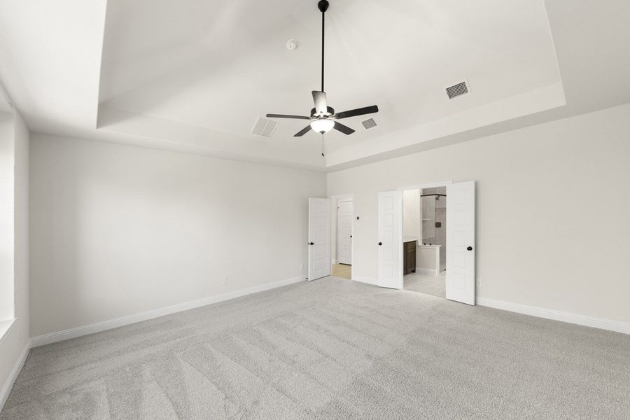 Representative unfurnished interior of a home built from the Preston by Pacesetter Homes in Park Hills, Rockwall (Image 34). Representative unfurnished interior of a home built from the Preston by Pacesetter Homes in Park Hills, Rockwall (Image 34).