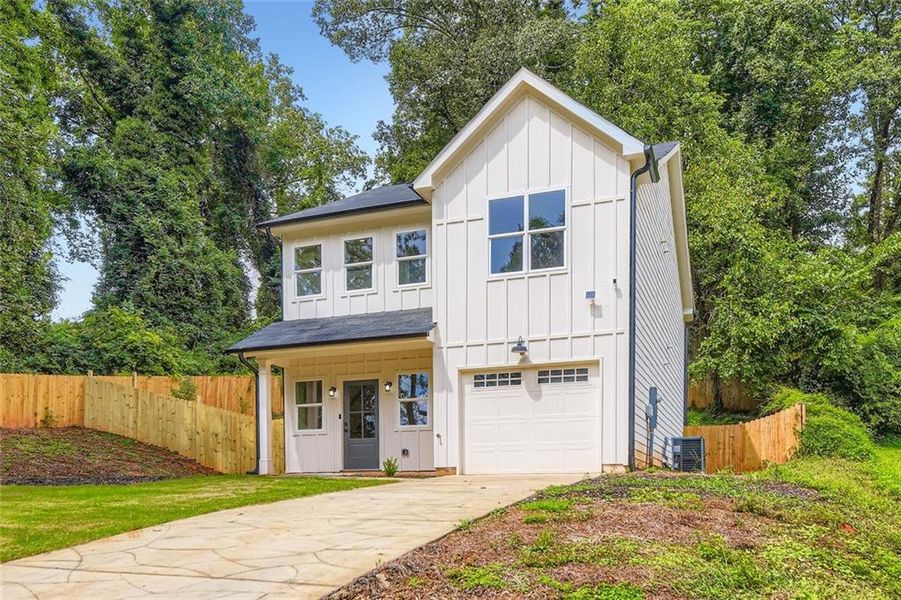 Front exterior of a new home in , Decatur, GA, highlighting curb appeal (Image 17).