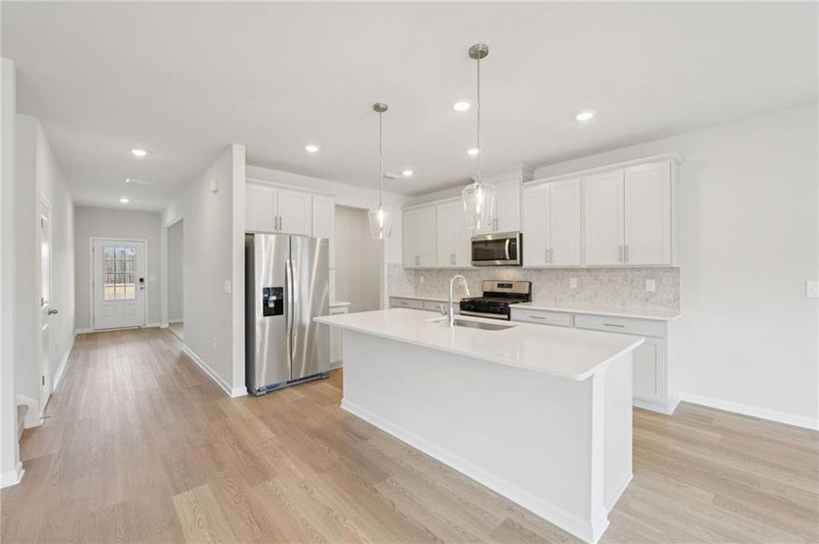 Furnished interior view inside a new home in Parkside at Grayson, Grayson (Image 20).