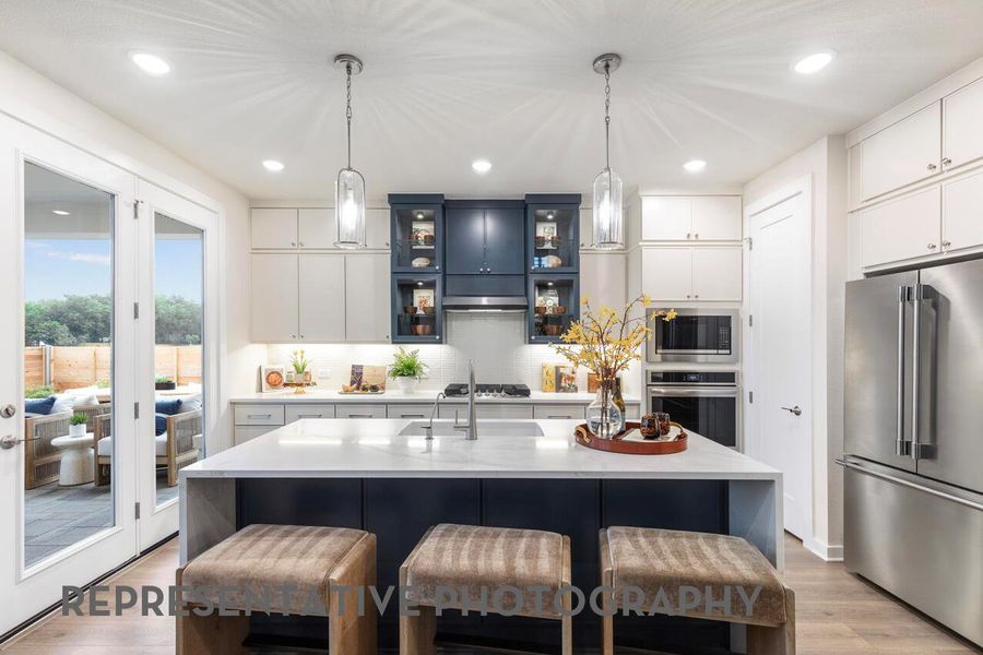 Furnished interior view inside a new home in Goodnight Ranch, Austin (Image 15).
