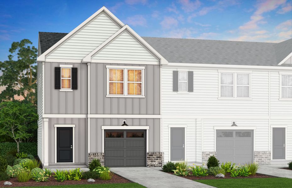 Representative exterior photo of a completed home built from the Adison by Pulte Homes in Mallard Park, Charlotte, NC (Image 6).