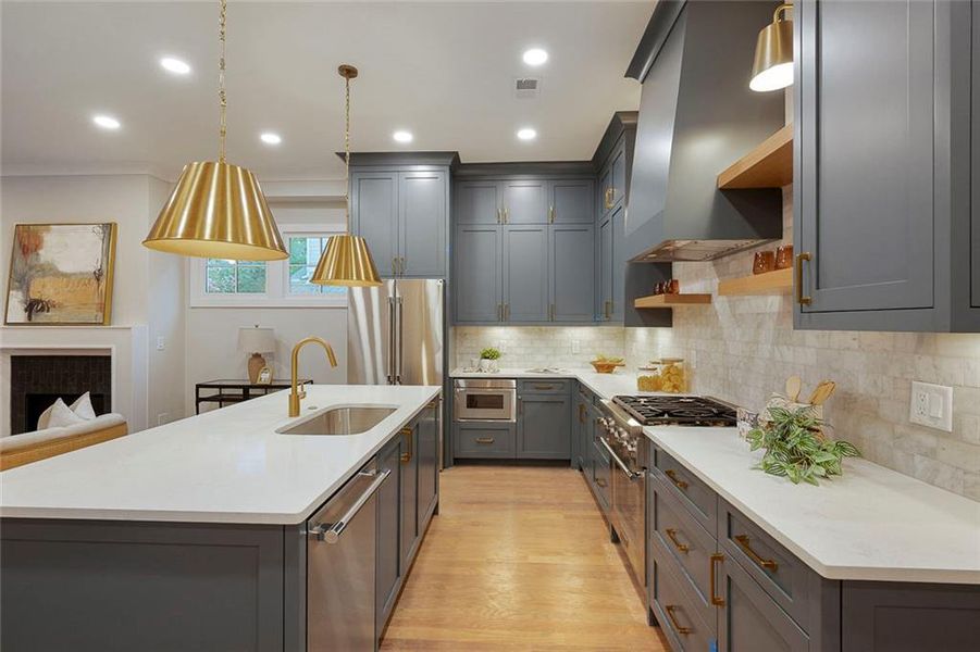 Furnished interior view inside a new home in , Atlanta (Image 40).