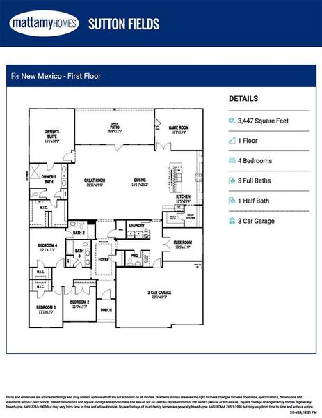 New Mexico - Floor Plan