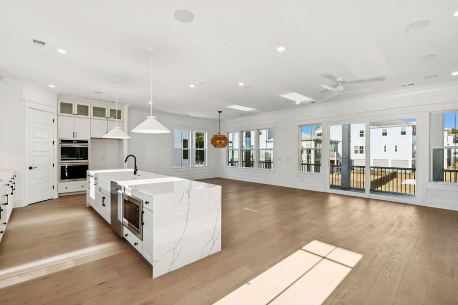 Furnished interior view inside a new home in Overlook at Copahee Sound, Awendaw (Image 52).
