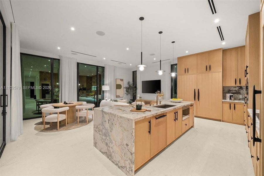 Furnished interior view inside a new home in , Miami (Image 55).