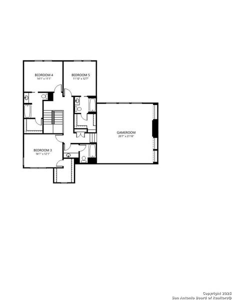 2D floor plan layout of this home in Esperanza - 80' & 90', Boerne, TX (Image 2). 2D floor plan layout of this home in Esperanza - 80' & 90', Boerne, TX (Image 2).