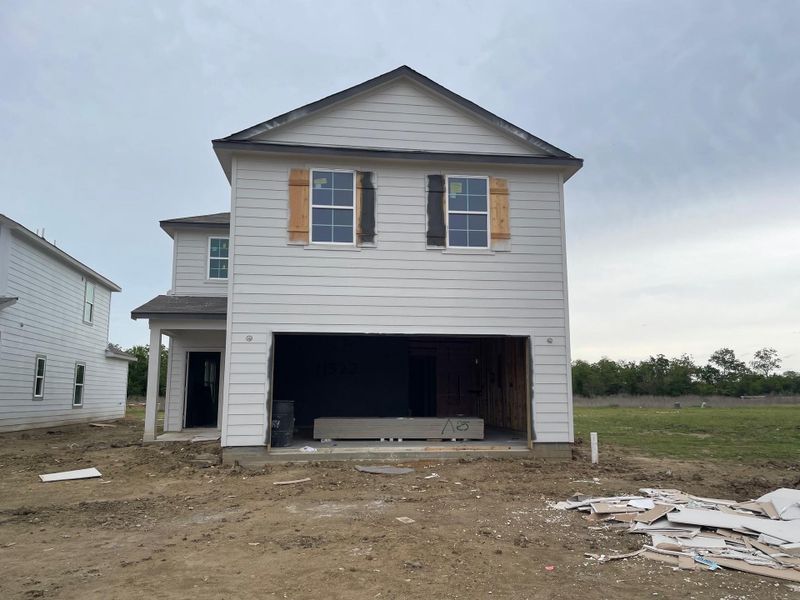 In-progress construction of a new home in Barrett Crossing, Crosby, TX (Image 19).