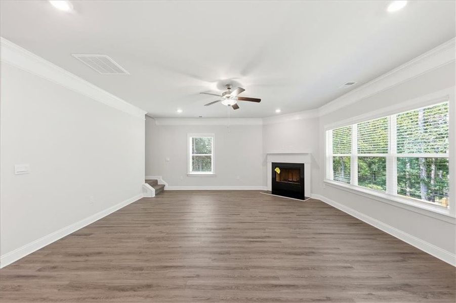 Spacious, unfurnished interior of a new home in Tuscany Hills, Douglasville (Image 43). Spacious, unfurnished interior of a new home in Tuscany Hills, Douglasville (Image 43).