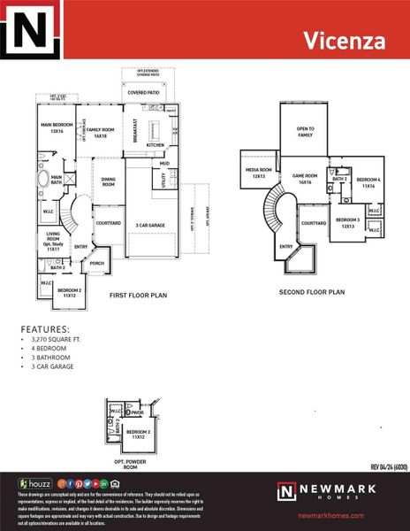 2D floor plan layout of this home in , Katy, TX (Image 4).