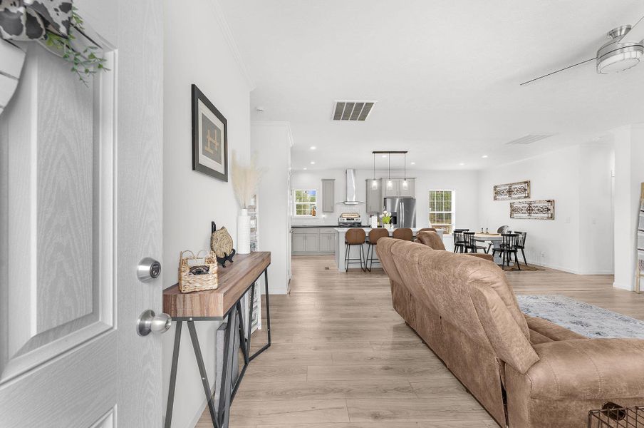 Furnished interior view inside a new home in , Cross (Image 23). Furnished interior view inside a new home in , Cross (Image 23).