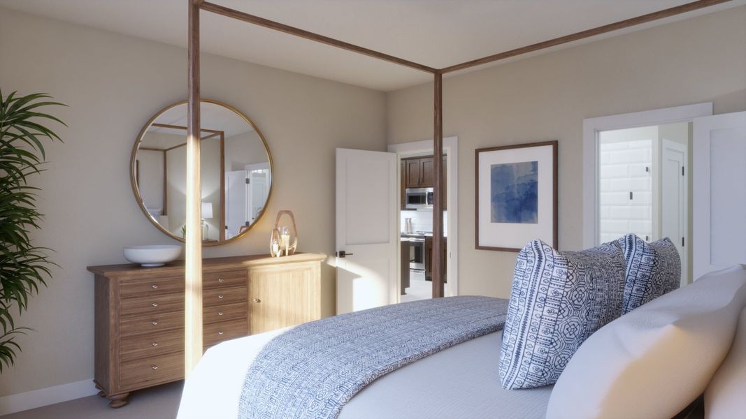 Representative furnished interior of a home built from the 4053 by Risewell Homes in Parkton Square, Kyle (Image 13).