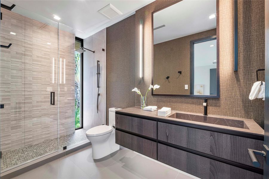 Furnished interior view inside a new home in , Boca Raton (Image 23).