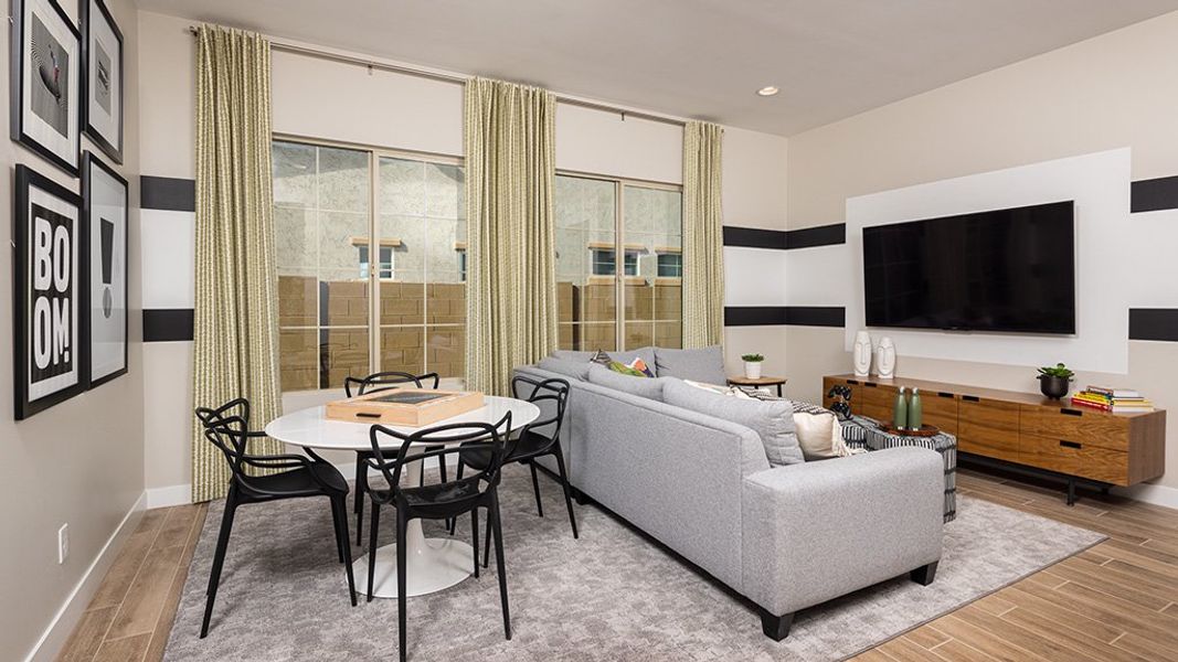 Furnished interior view inside a new home in Ellsworth Ranch, Queen Creek (Image 7).