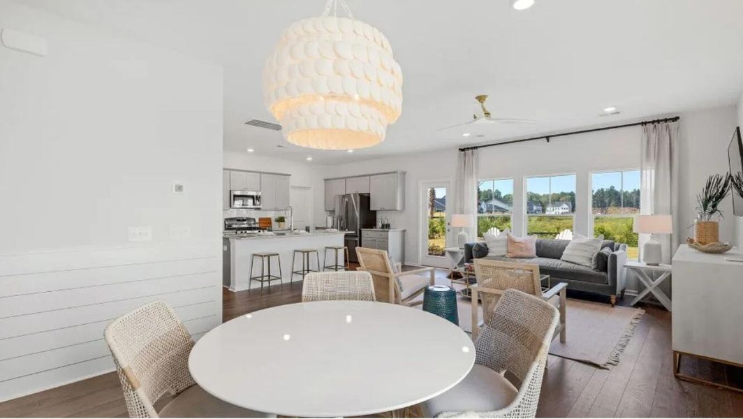 Furnished interior view inside a new home in Heron's Walk at Summers Corner: Carolina Collection, Summerville (Image 4). Furnished interior view inside a new home in Heron's Walk at Summers Corner: Carolina Collection, Summerville (Image 4).