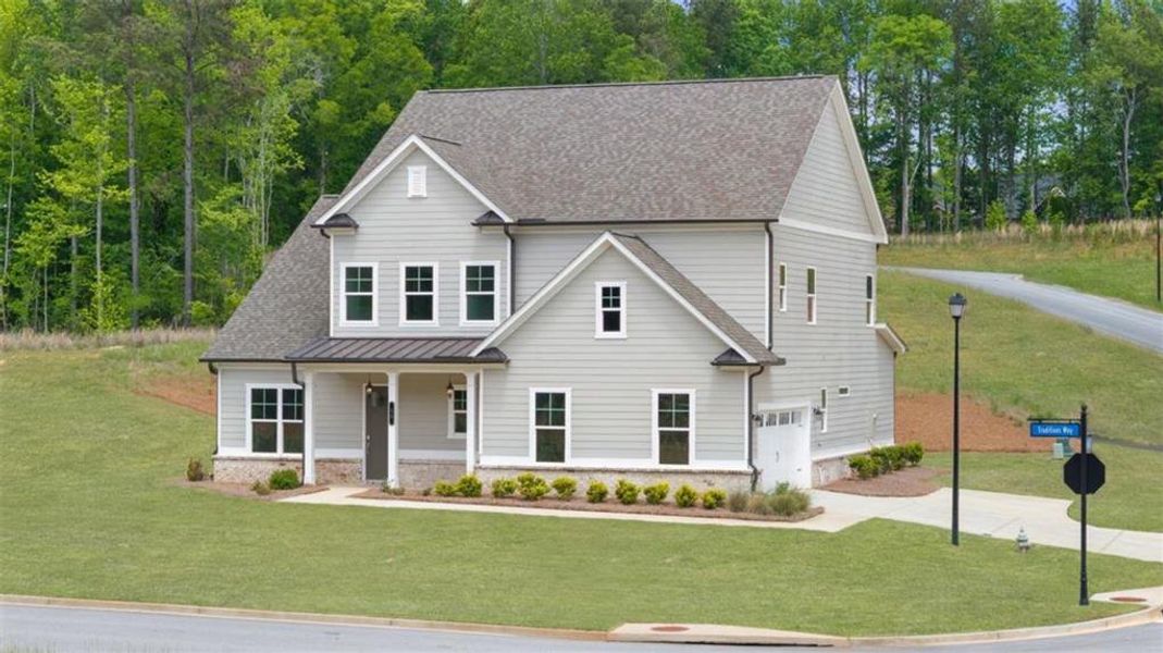 Front exterior of a new home in , Jefferson, GA, highlighting curb appeal (Image 2). Front exterior of a new home in , Jefferson, GA, highlighting curb appeal (Image 2).