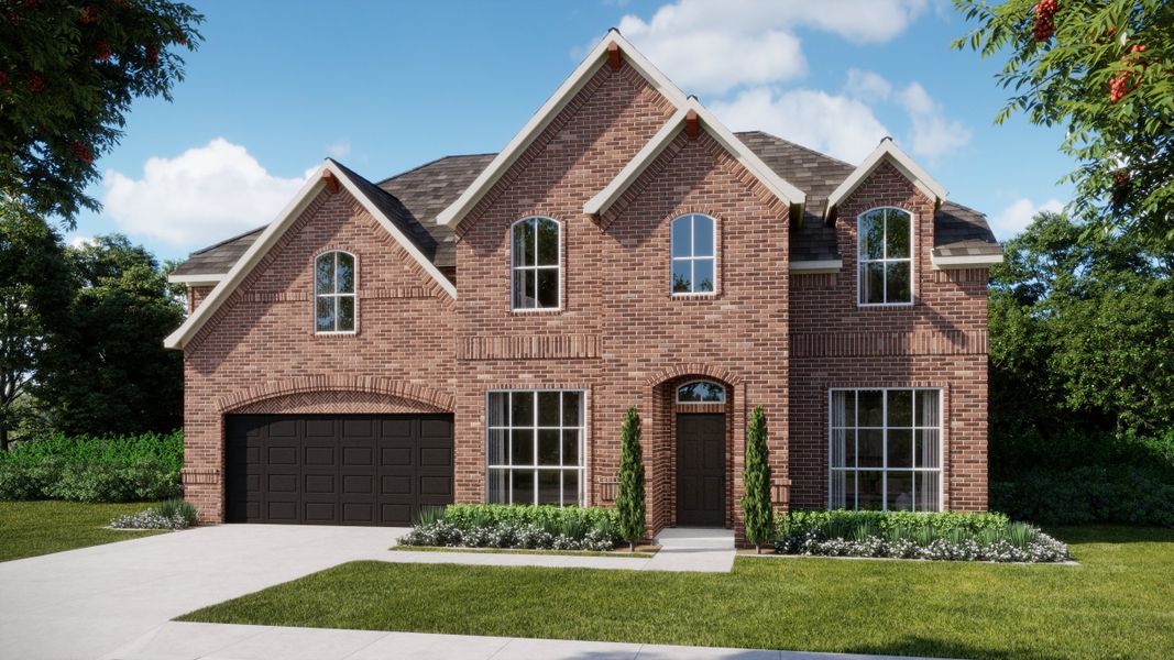Representative exterior photo of a completed home built from the Concept 3135 by Landsea Homes in Belle Meadows, Cleburne, TX (Image 11).