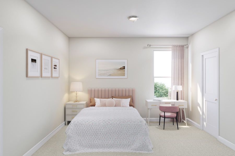 Representative furnished interior of a home built from the Verdin by Tri Pointe Homes in Oakhill Reserve, Tomball (Image 18).