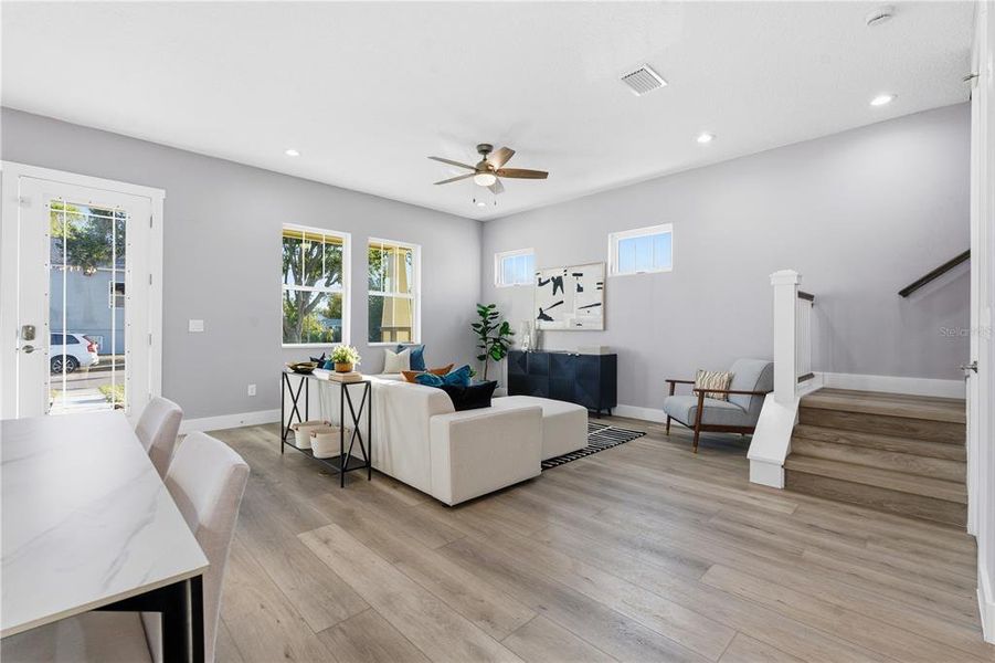 Furnished interior view inside a new home in , St. Petersburg (Image 16).