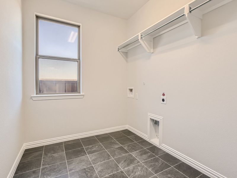 Plan 1533 Laundry Area Representative Photo by American Legend Homes